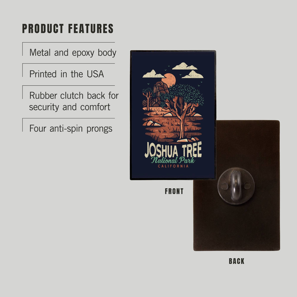 Joshua Tree National Park Vector Lapel Pin