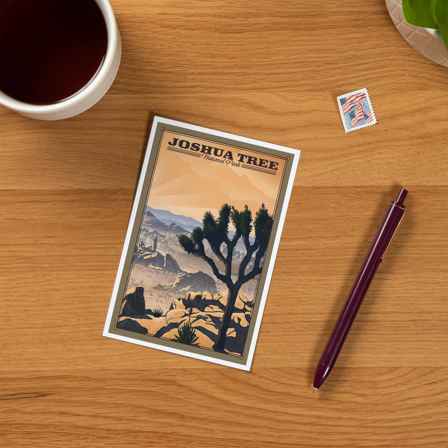 Joshua Tree National Park Lithograph Postcard