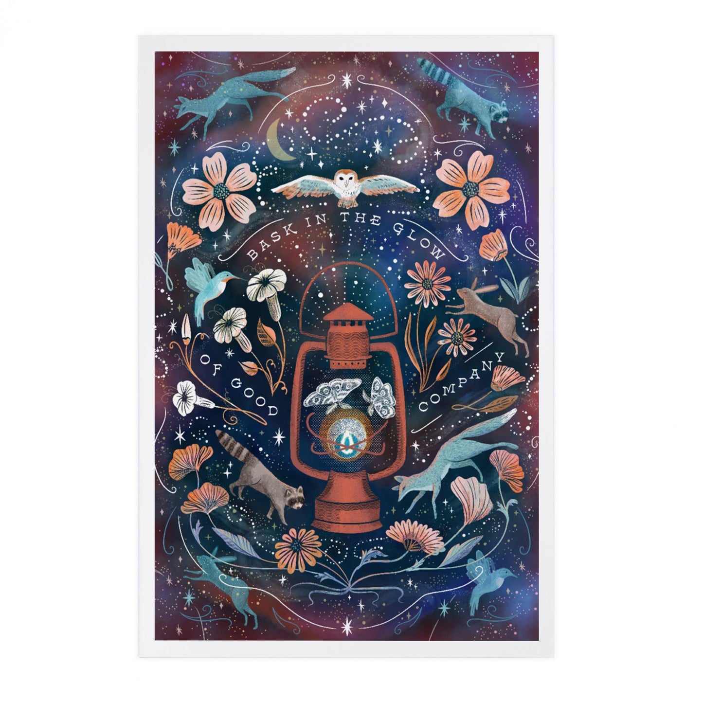 Bask in the Glow of Good Company Postcard