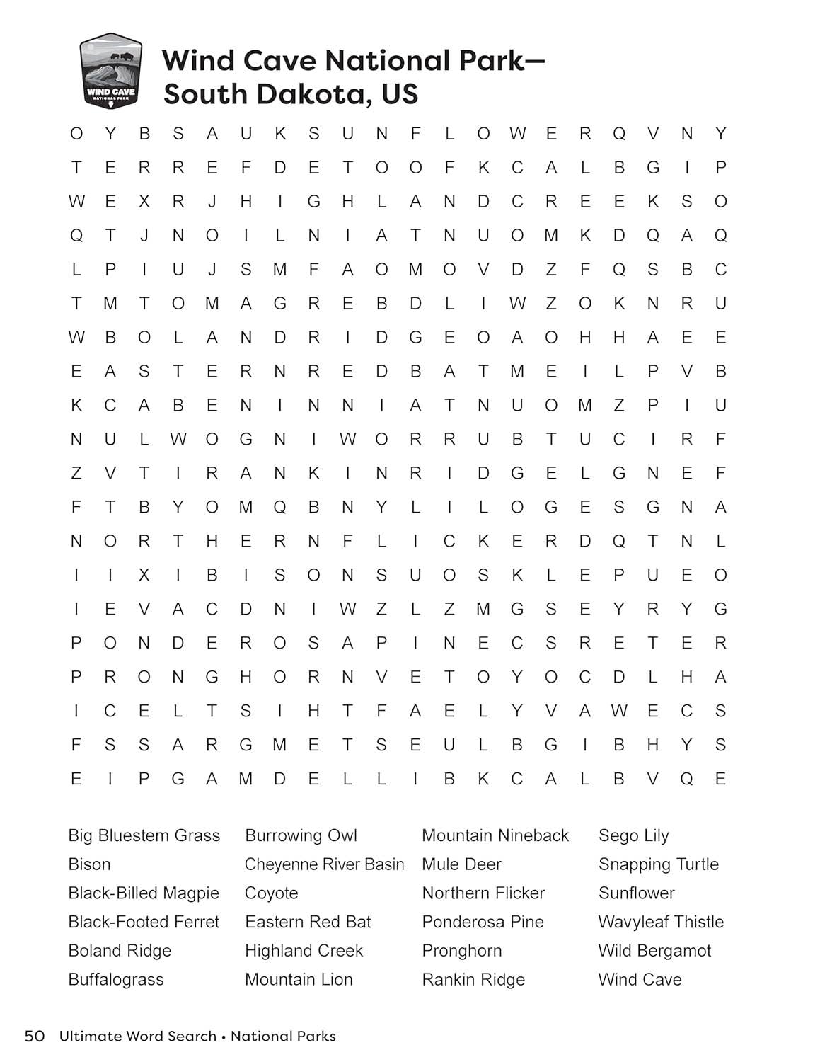 Ultimate Word Search National Parks
