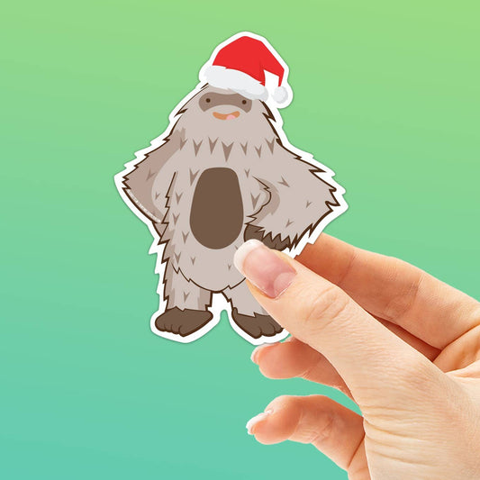 Santa Bigfoot Sticker