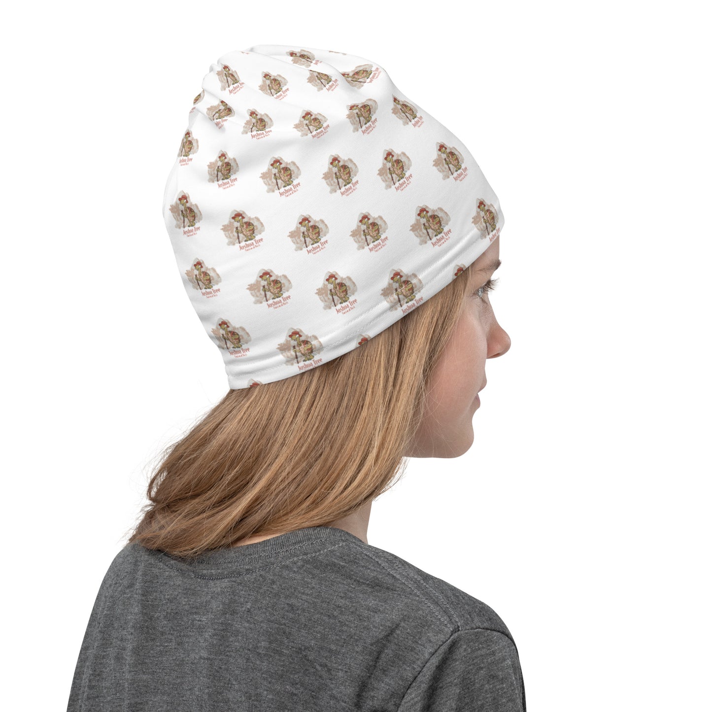 Joshua Tree Tortoise Neck Gaiter, White