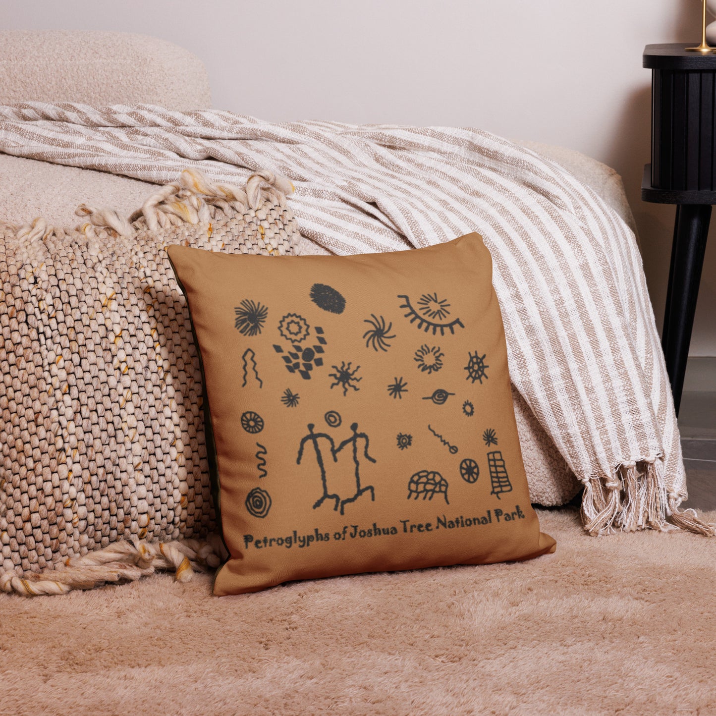 Petroglyphs of Joshua Tree Premium Pillow (in 3 sizes)