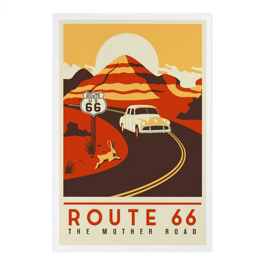 Route 66 The Mother Road Postcard