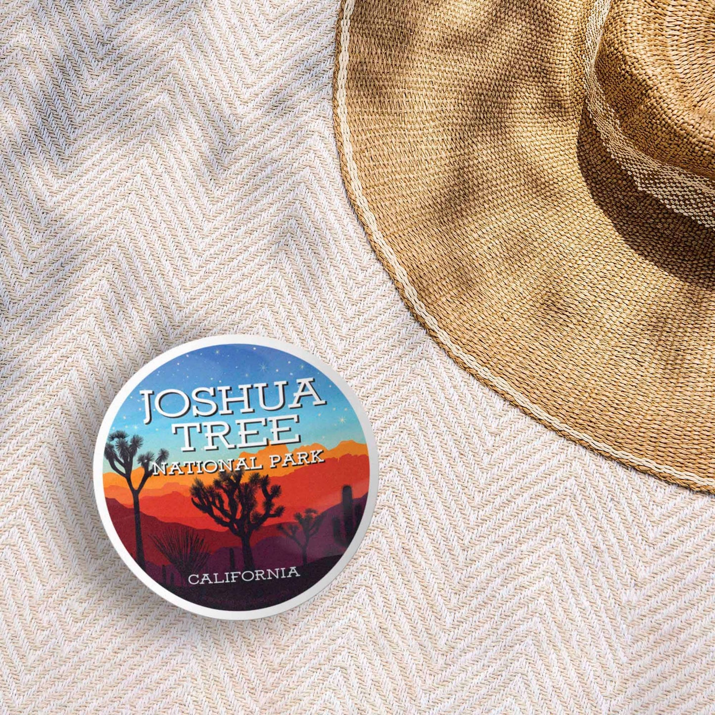 Joshua Tree National Park California Round Decal