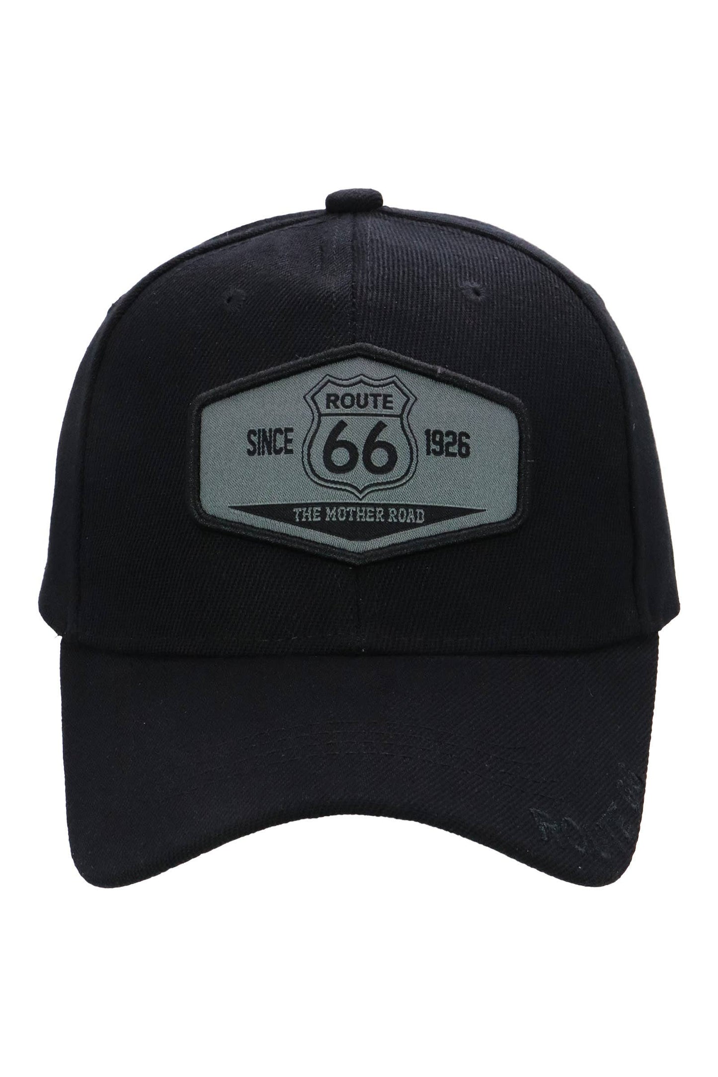 Historic Route 66 Emblem Patch Baseball Cap