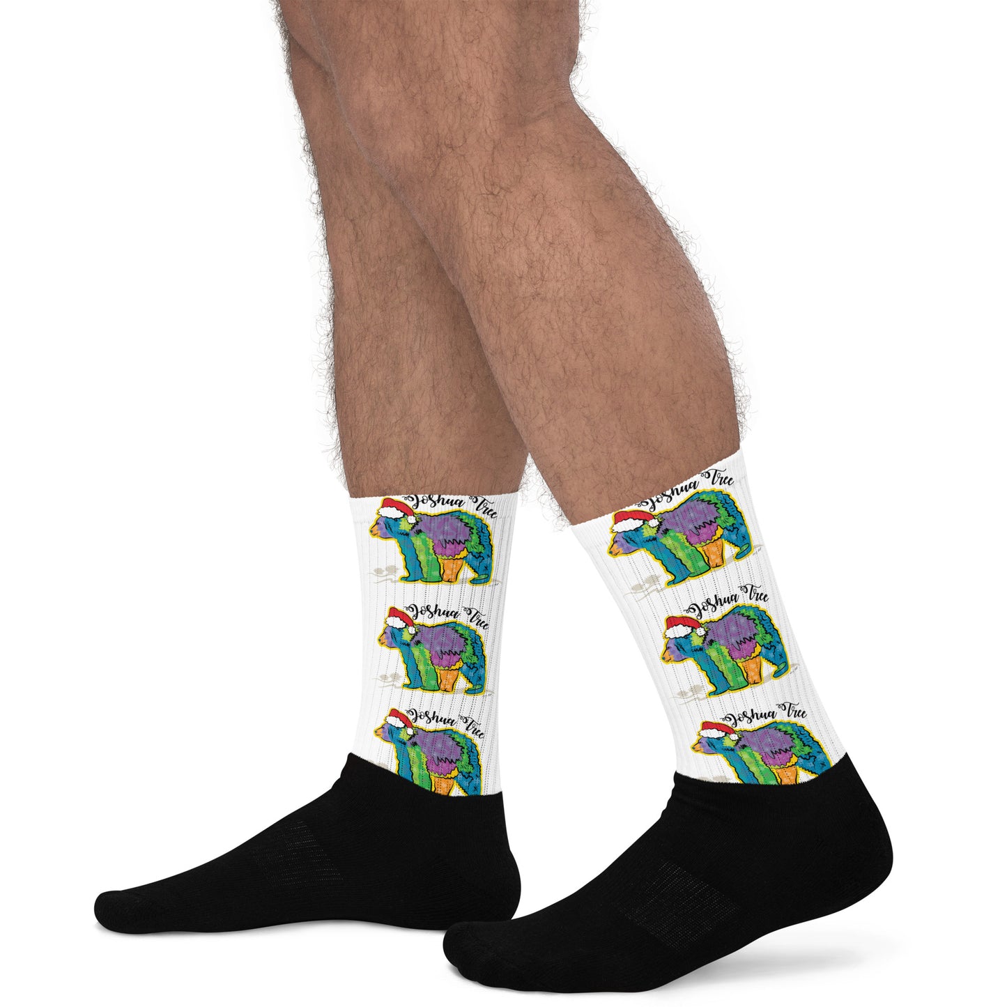 California Bear Holiday Socks (Large Pattern)