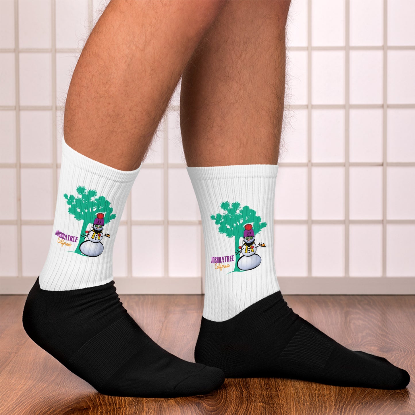 Joshua Tree Snowman Socks