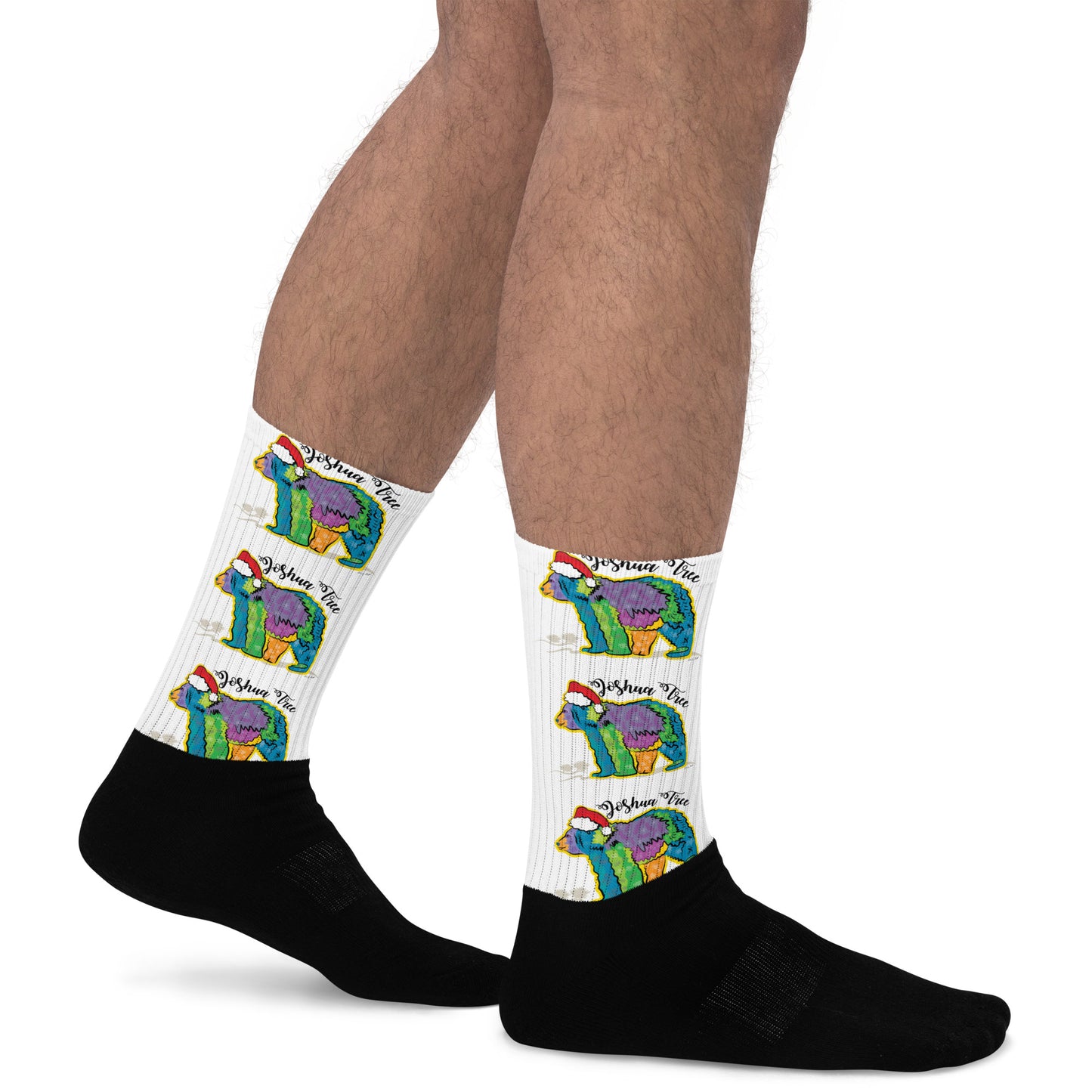 California Bear Holiday Socks (Large Pattern)