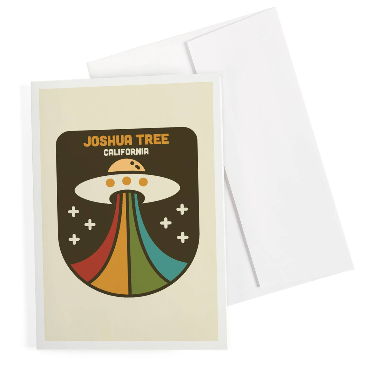 Joshua Tree California Vector UFO Notecard