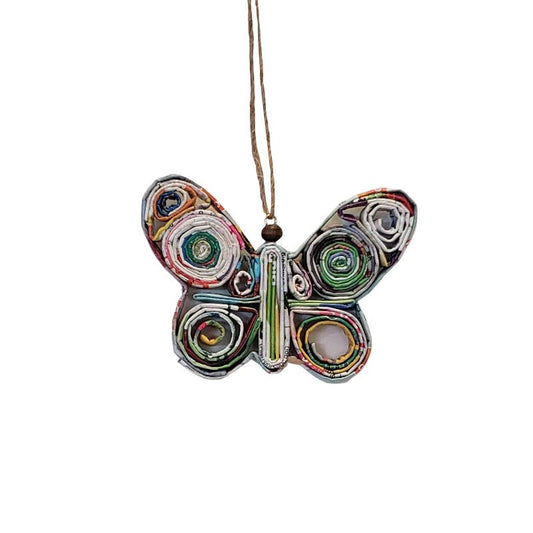 Butterfly Recycled Paper Ornament