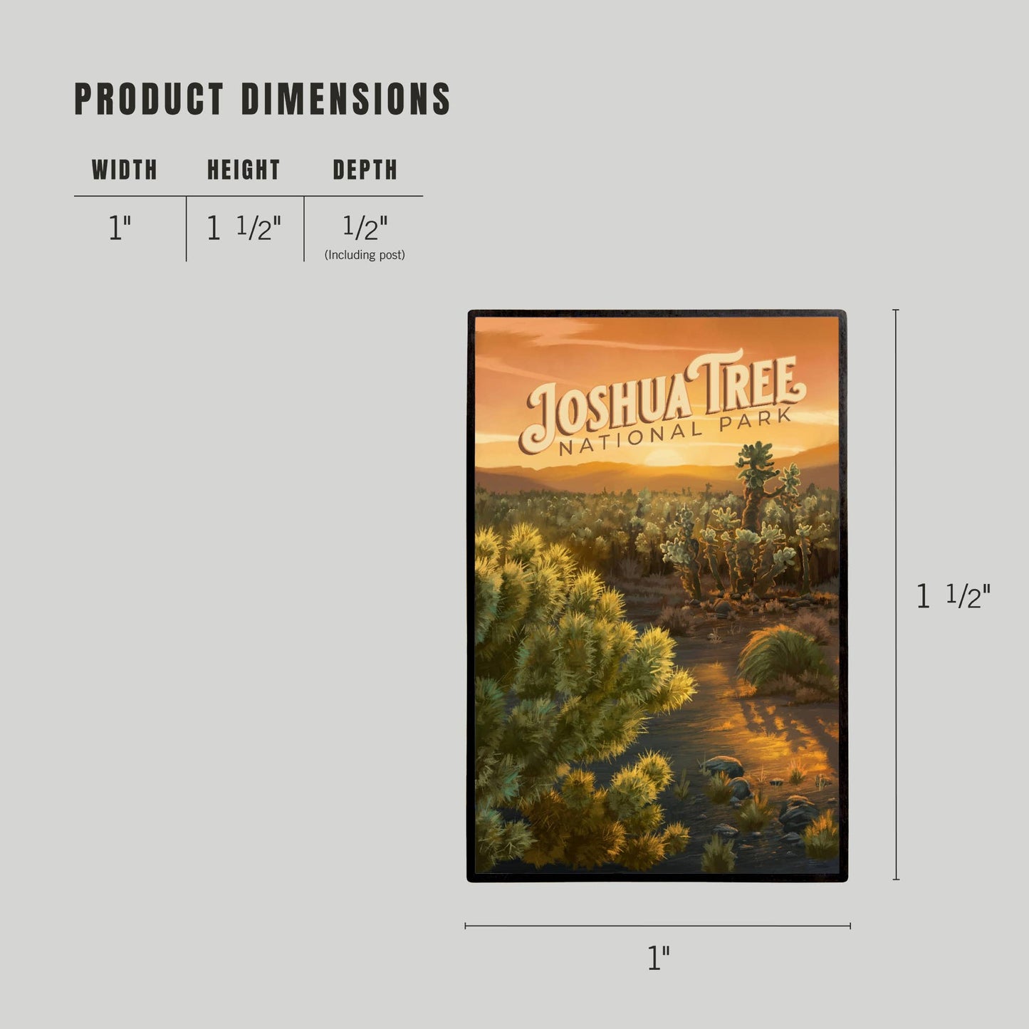 Joshua Tree National Park Cholla Lapel Pin