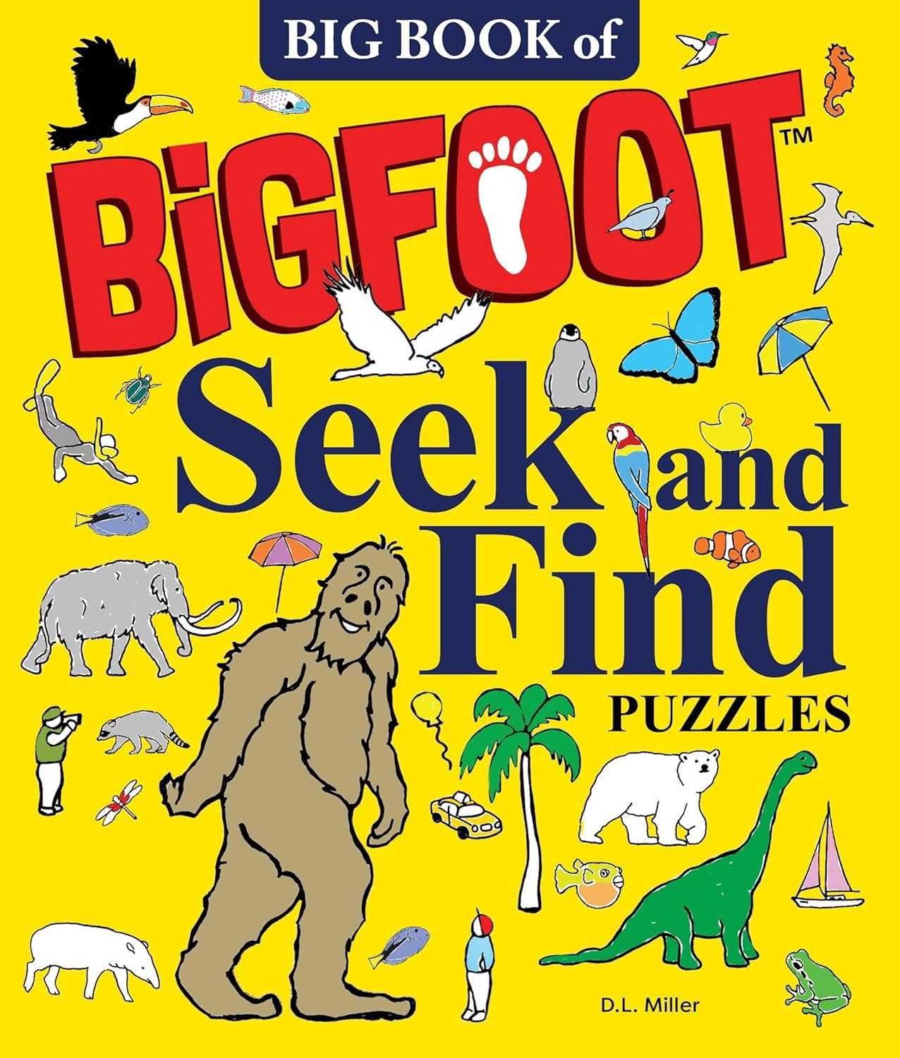 Big Book of Bigfoot Seek and Find Puzzle Board Activity Book