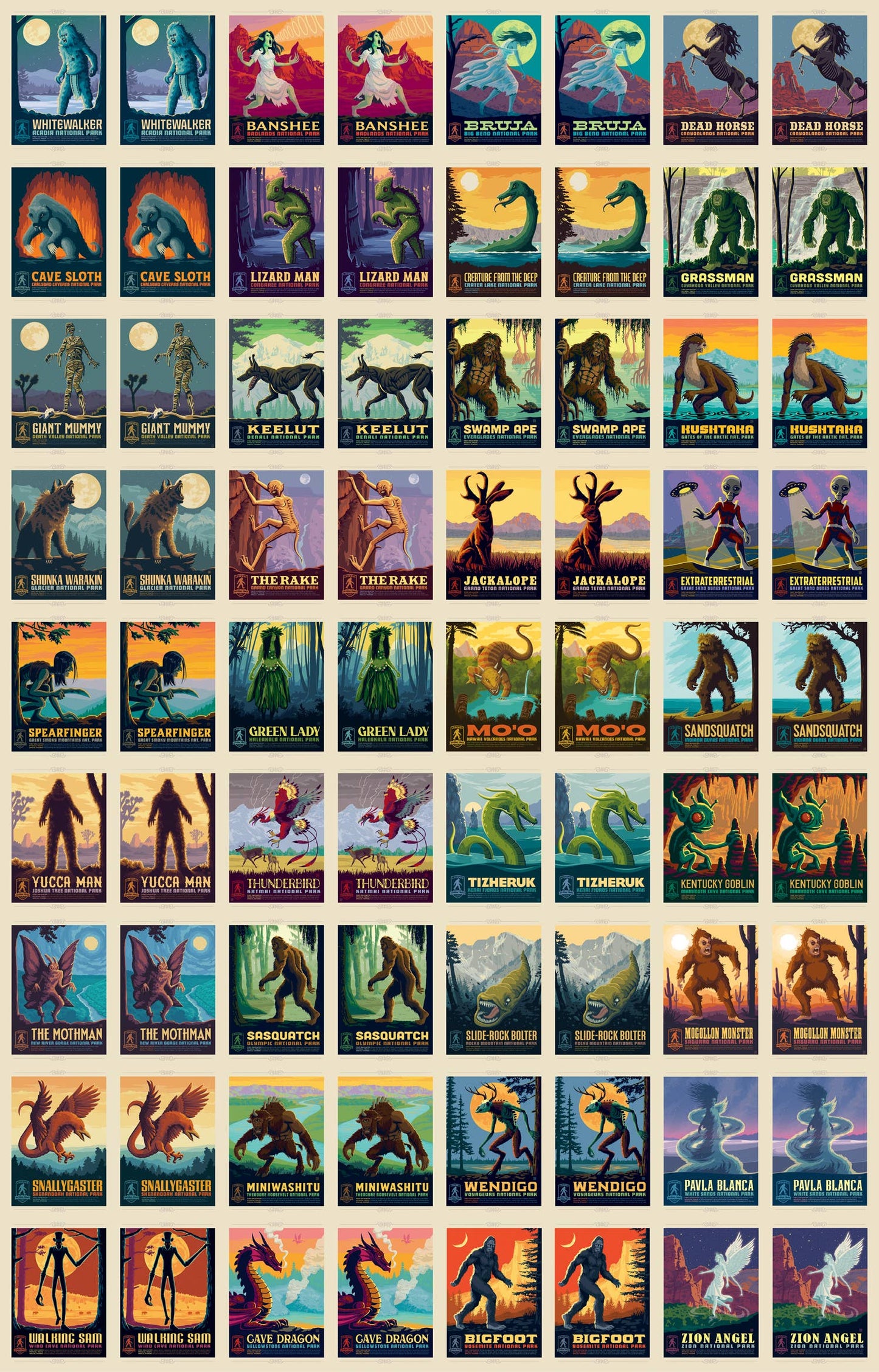 Legends of the National Parks Memory Game
