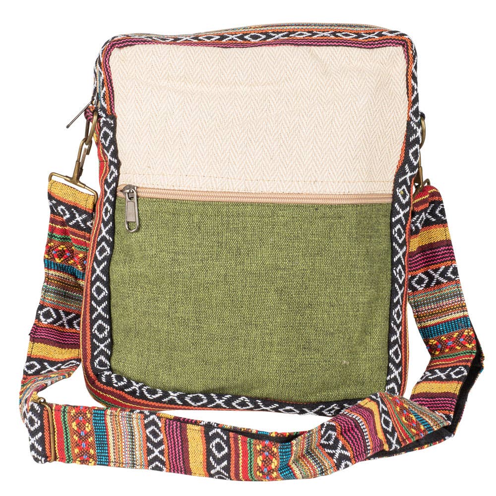 Hemp Multicolored Crossbody Bag
