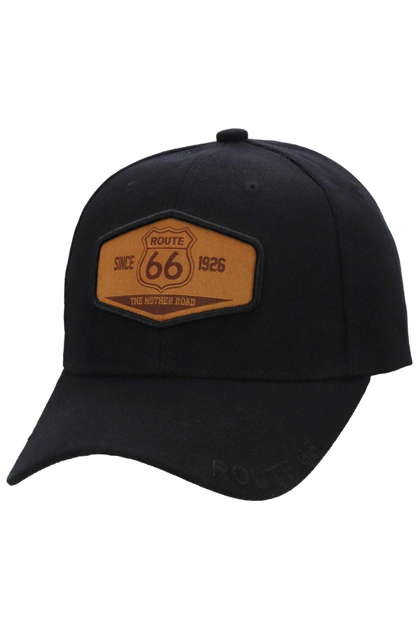 Historic Route 66 Emblem Patch Baseball Cap