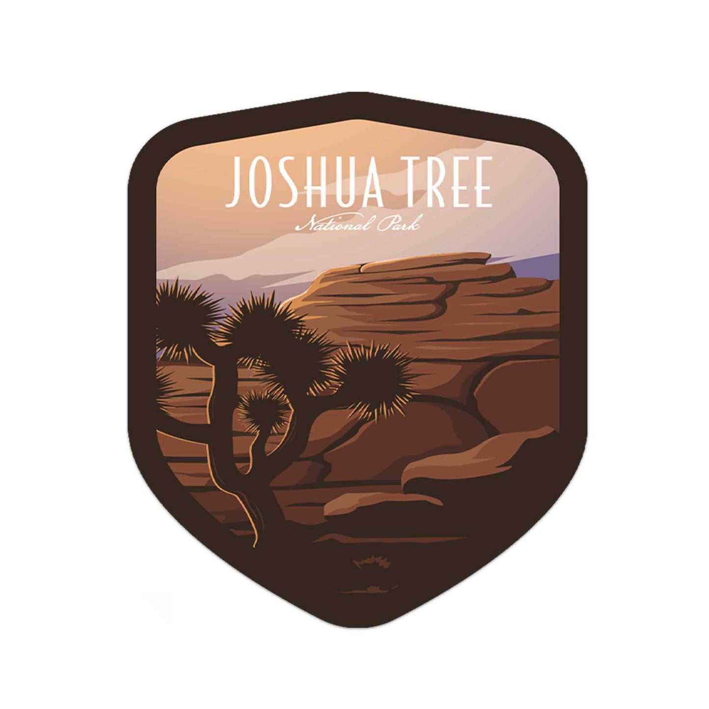 Joshua Tree National Park Sunset Rocks Vinyl Sticker