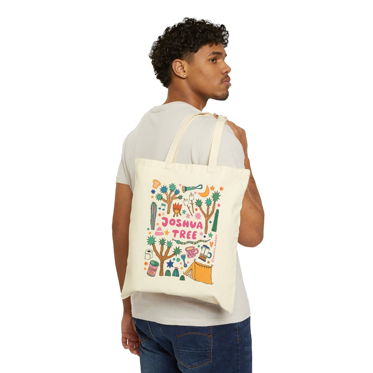 Joshua Tree Retro Desert Tote Bag