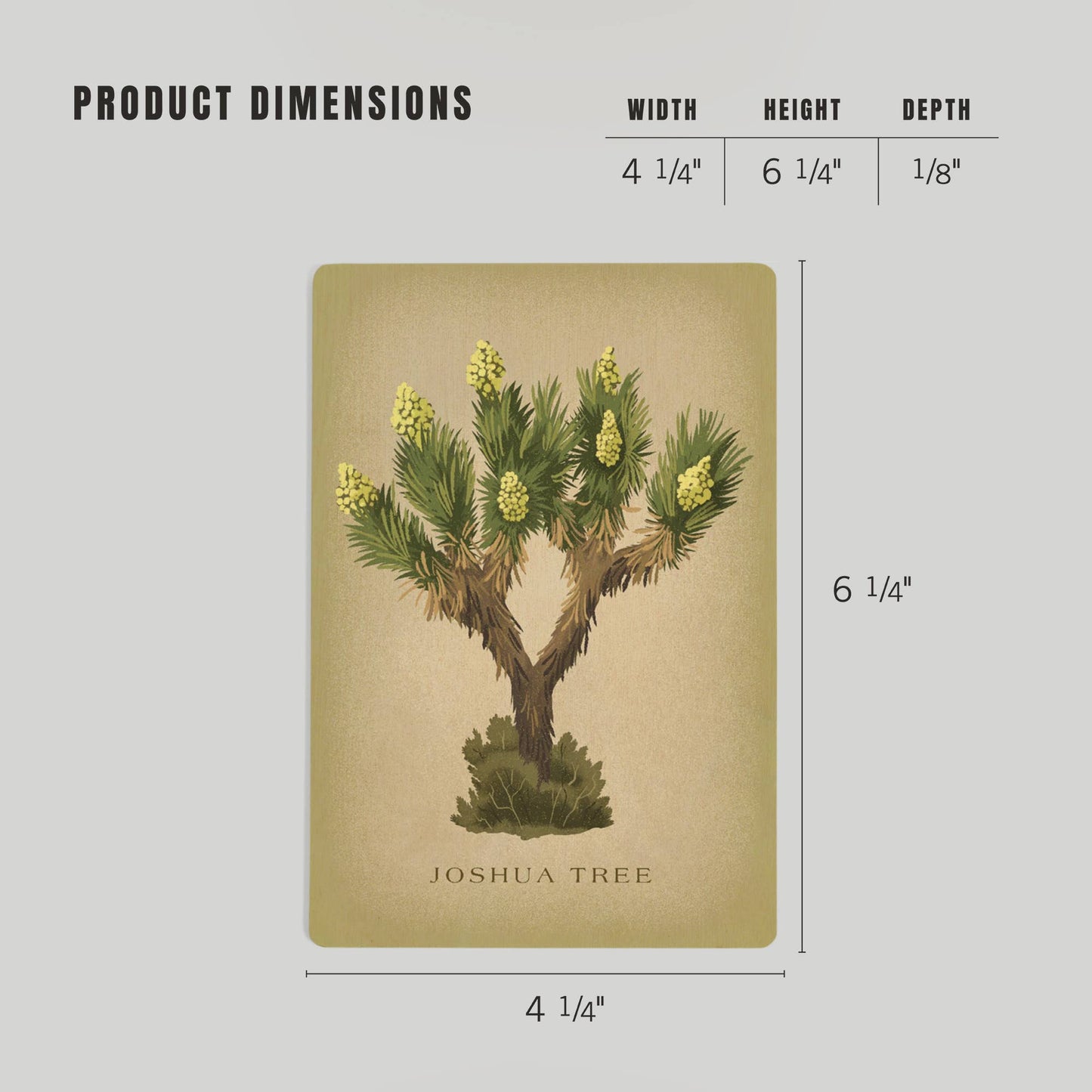 Blooming Joshua Tree Vintage Flora Wood Postcard