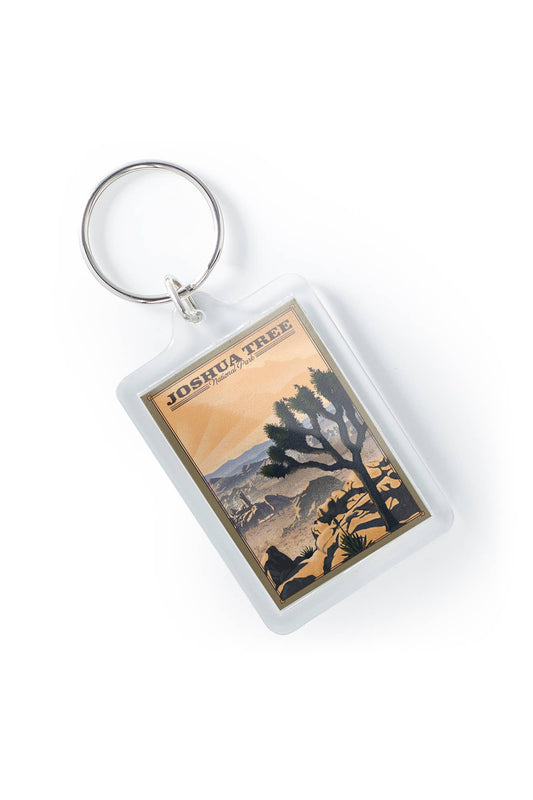 Joshua Tree National Park Lithograph Keychain