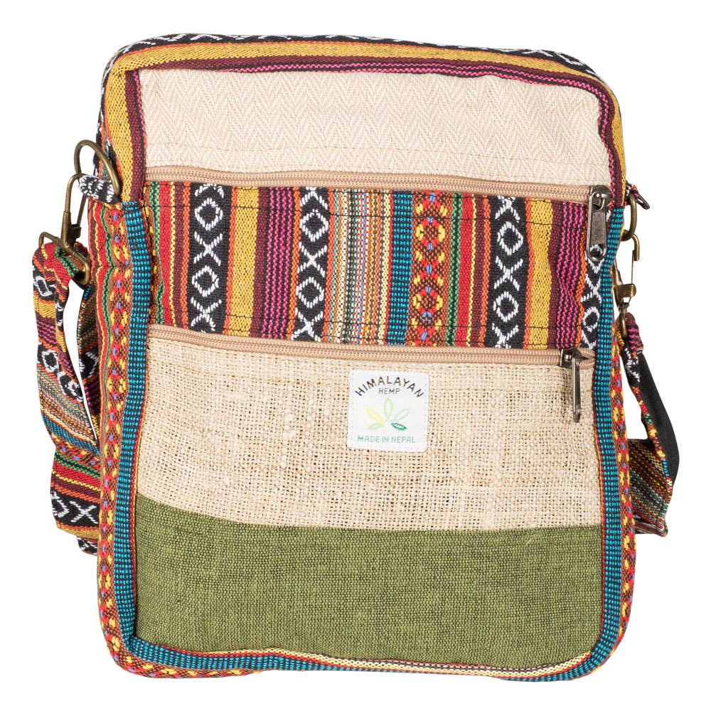Hemp Multicolored Crossbody Bag