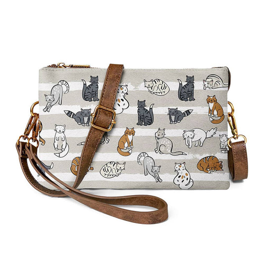 Kitty Canvas Crossbody Bag