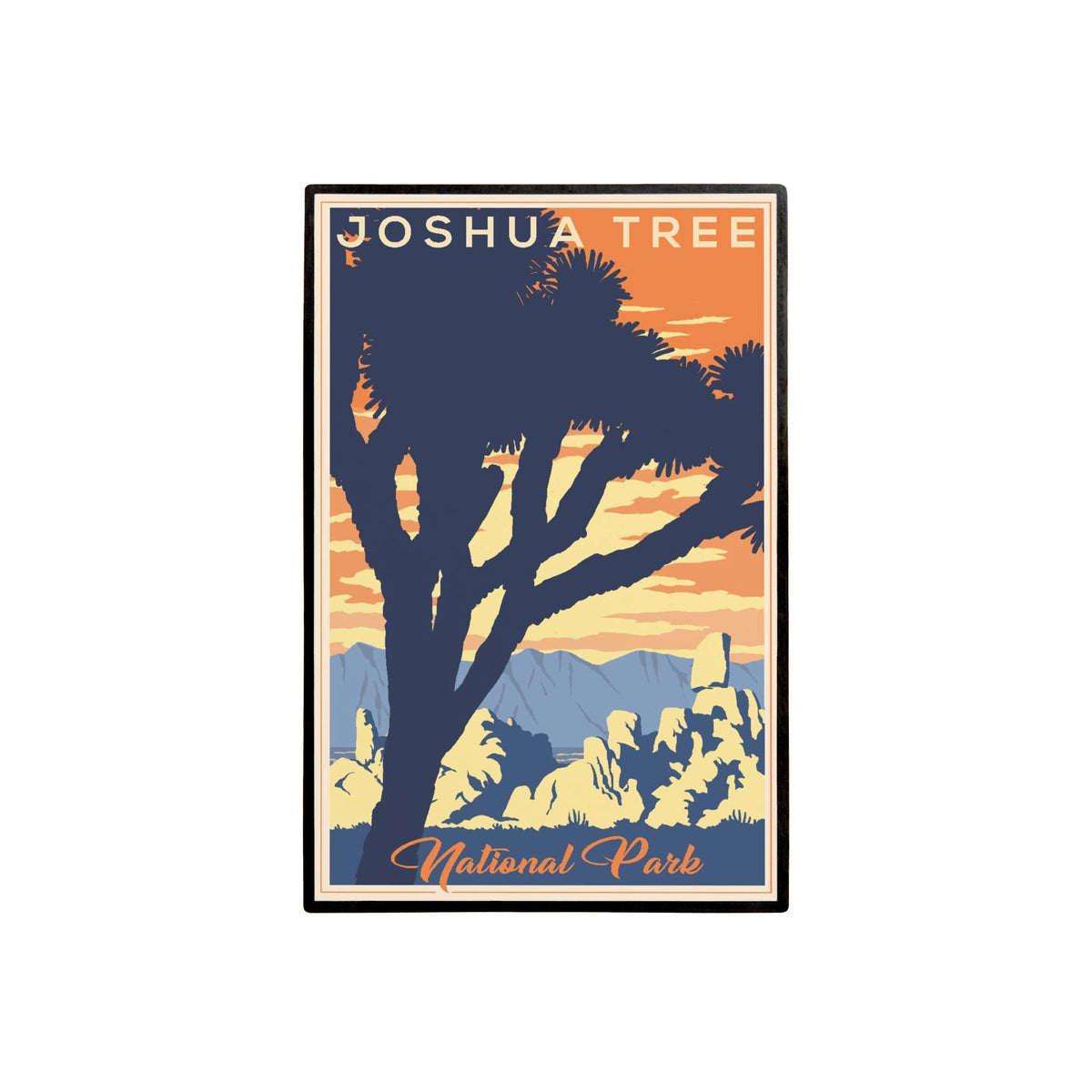 Joshua Tree National Park Lithograph 2 Lapel Pin