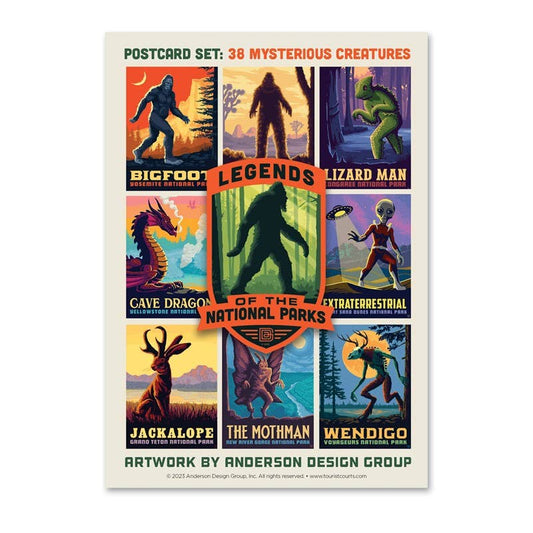 Legends of the National Parks Postcard Set