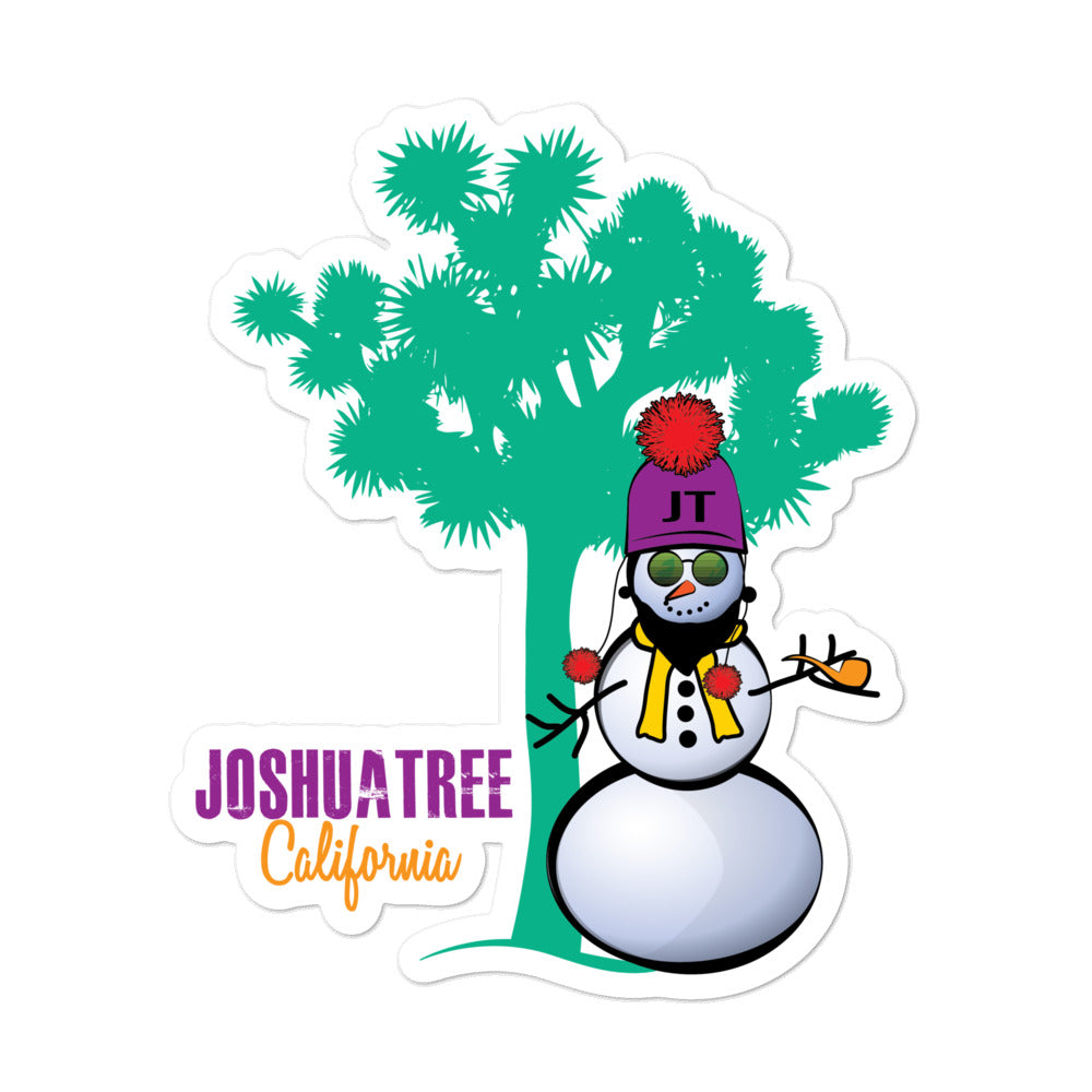 Joshua Tree Snowman Bubble-free Stickers (3 sizes)