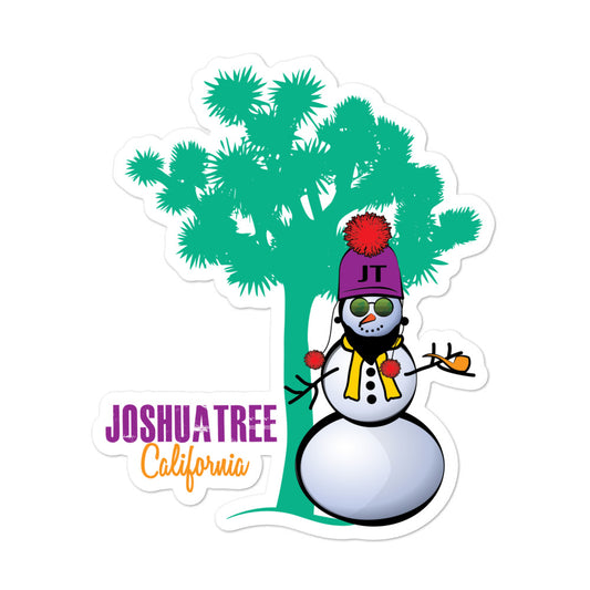 Joshua Tree Snowman Bubble-free Stickers (3 sizes)