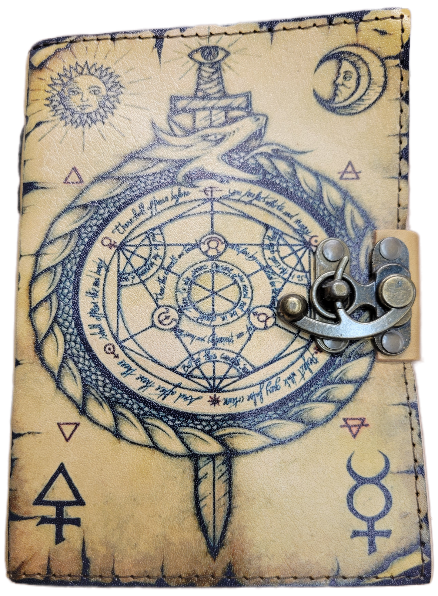Leather Parchment Paper Nautical Journal