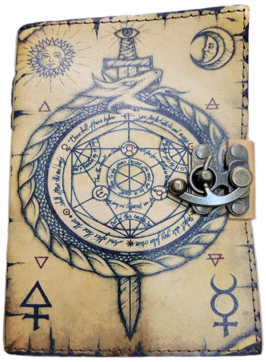 Leather Parchment Paper Nautical Journal