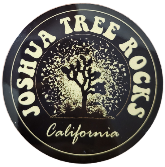 Joshua Tree Rocks Round Magnet