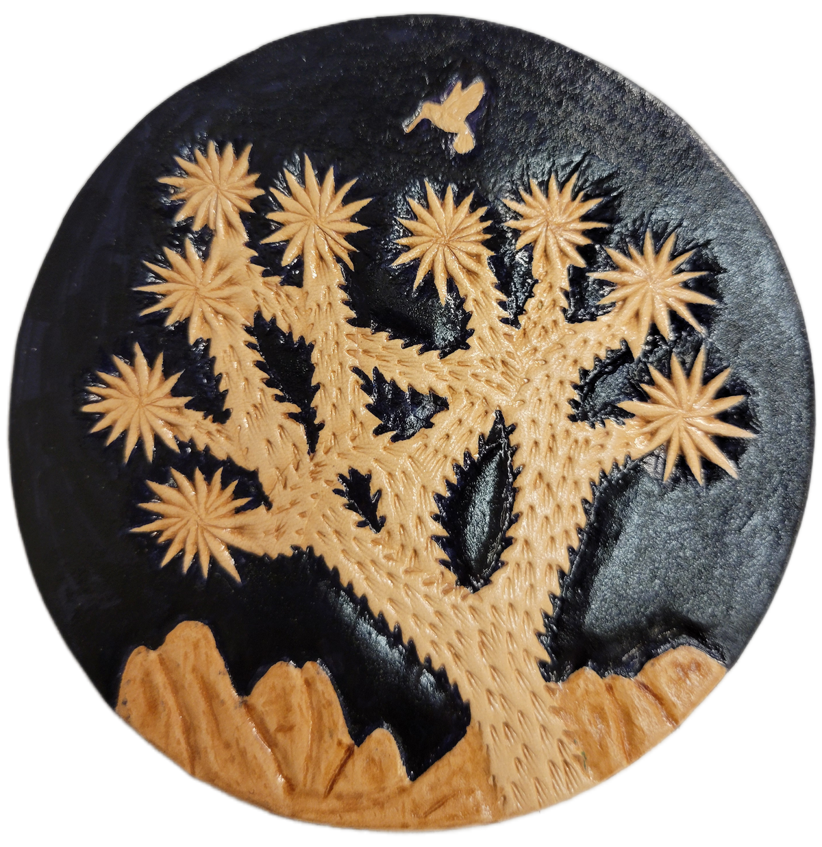 Joshua Tree Engraved Leather Magnets