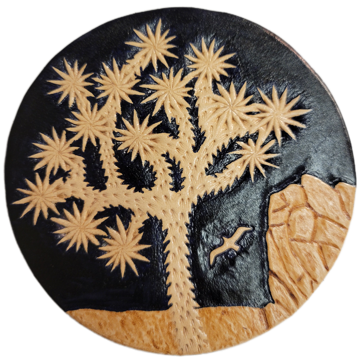 Joshua Tree Engraved Leather Magnets