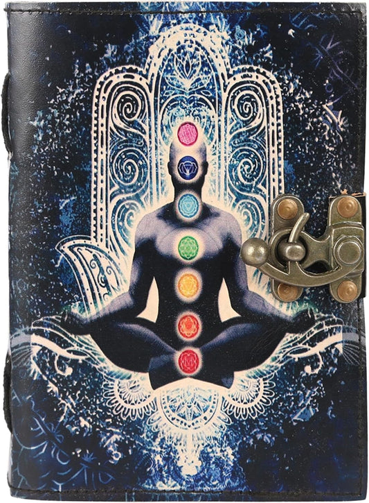 Leather Blue Chakra Journal