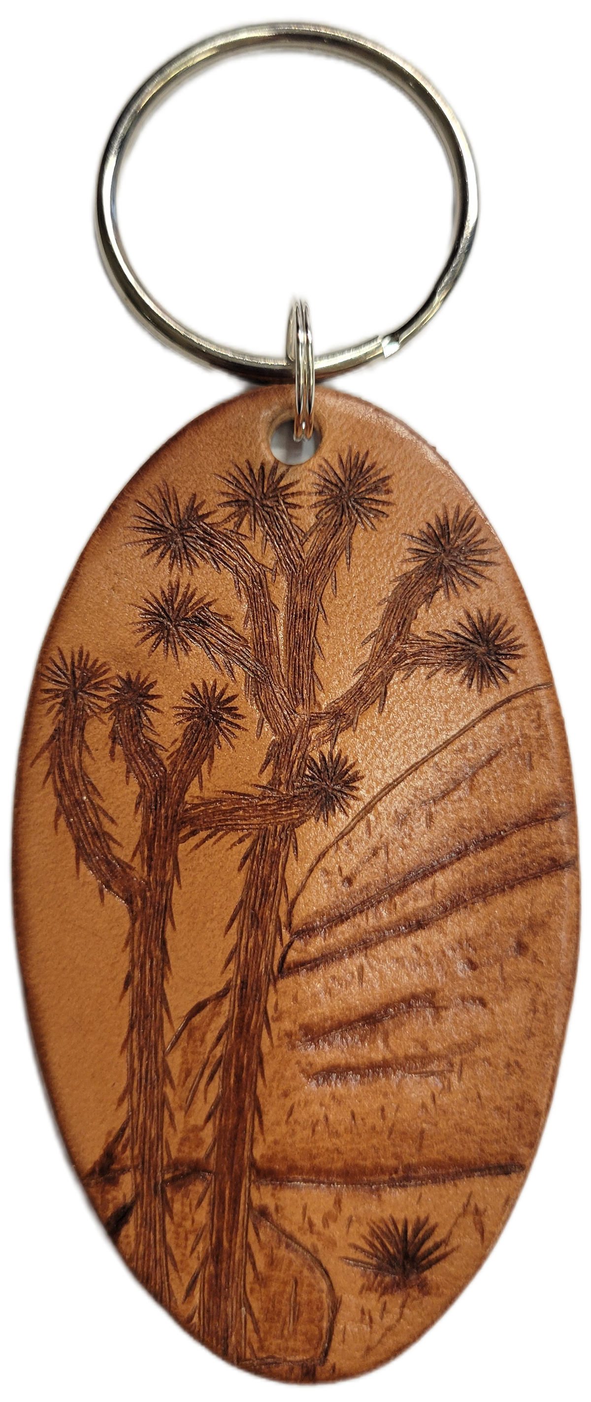 Joshua Tree Leather Keychains