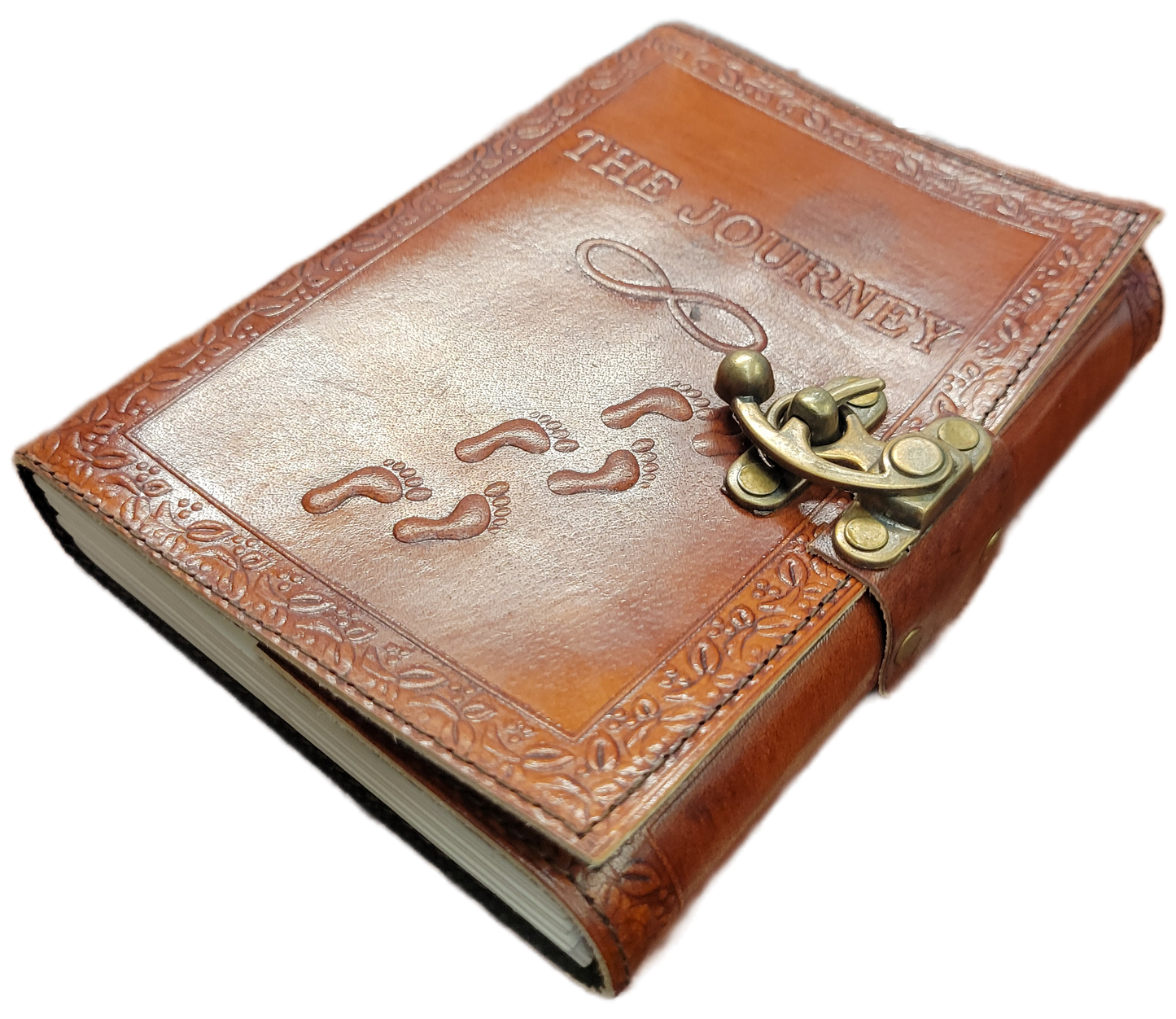 Leather Journey Embossed Journal