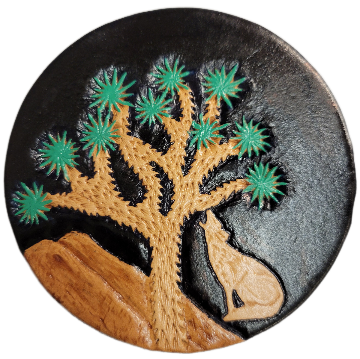 Joshua Tree Engraved Leather Magnets