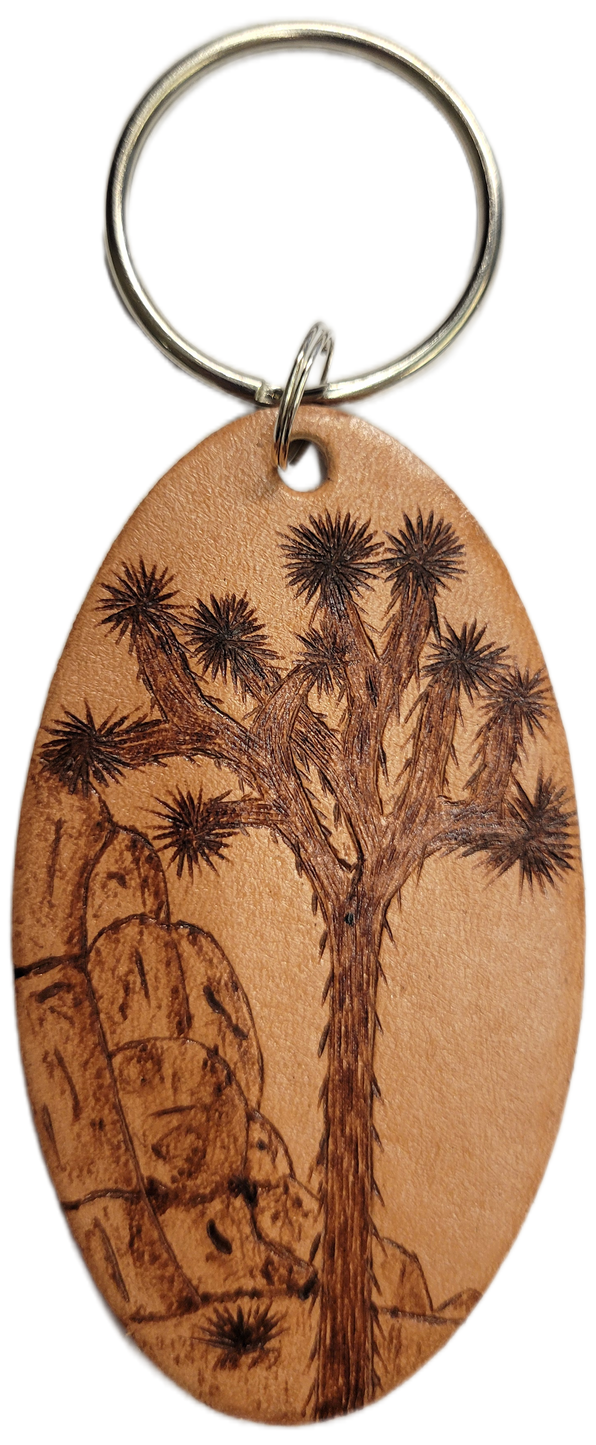 Joshua Tree Leather Keychains