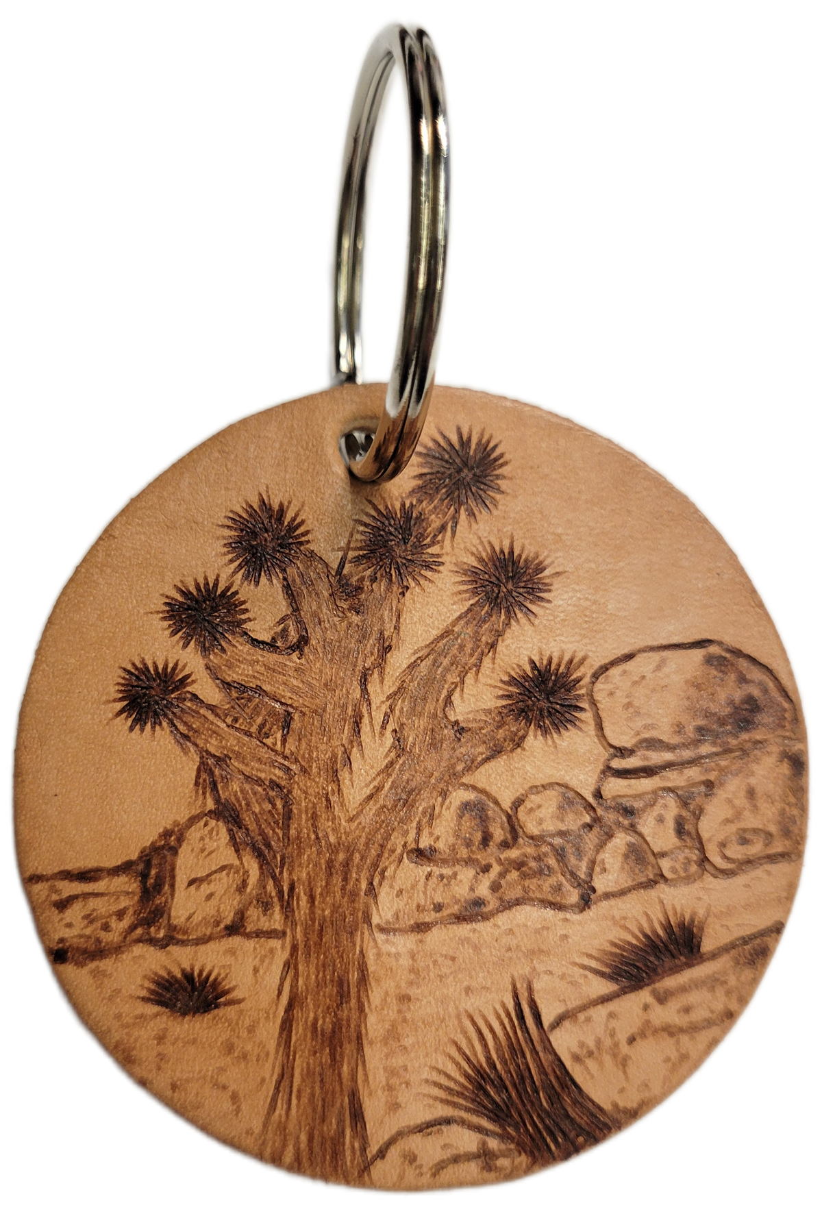 Joshua Tree Leather Keychains