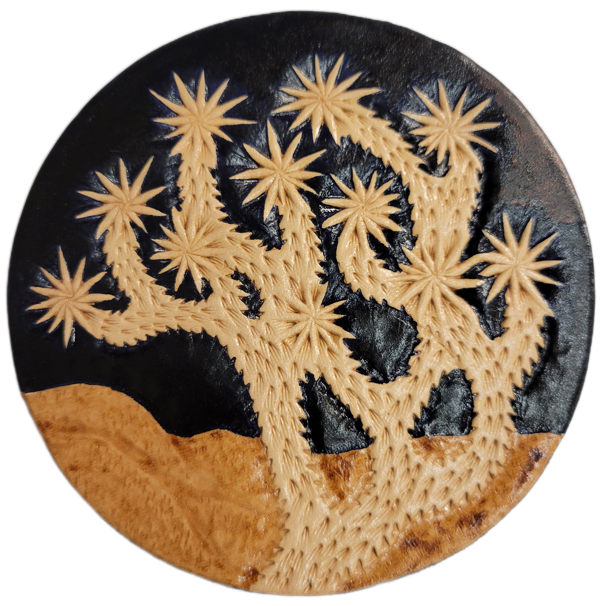 Joshua Tree Engraved Leather Magnets
