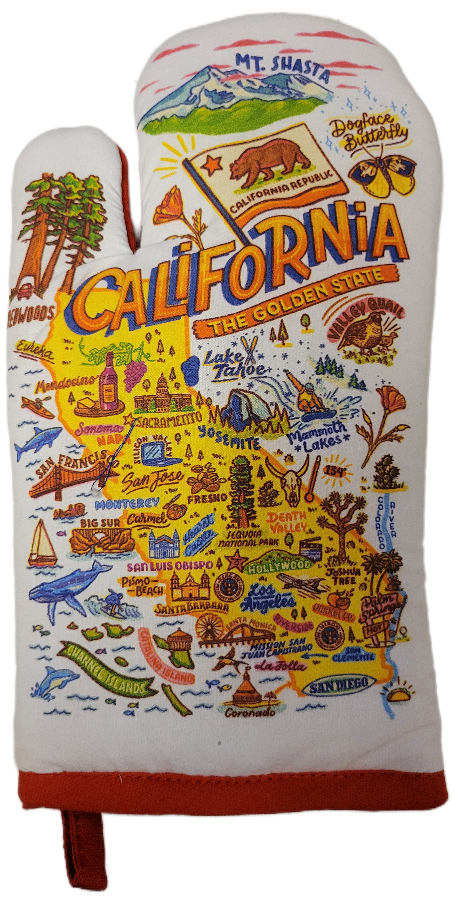 California Map Oven Mitt