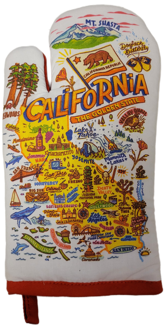 California Map Oven Mitt