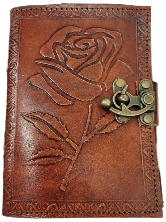 Leather Rose Journal