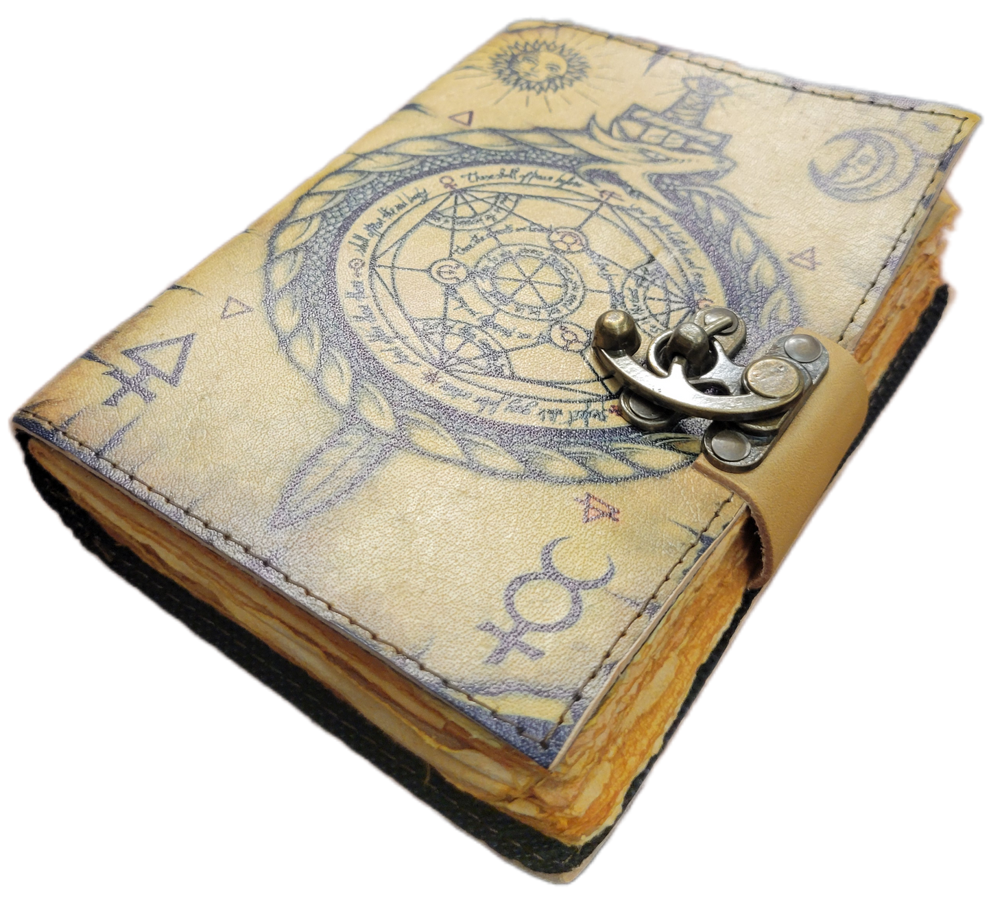 Leather Parchment Paper Nautical Journal
