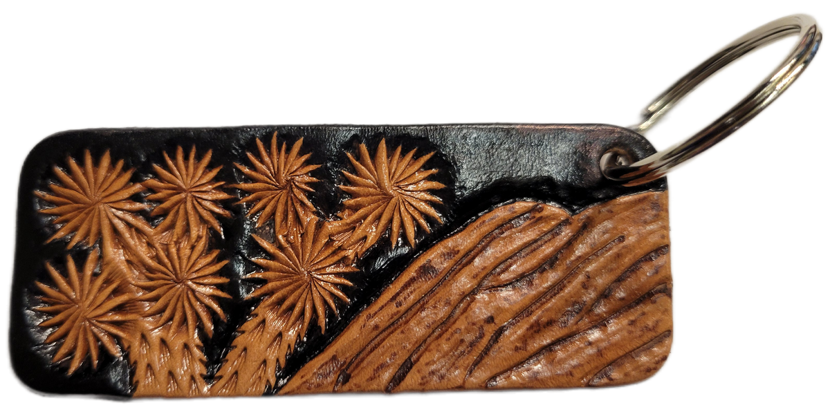 Joshua Tree Leather Keychains