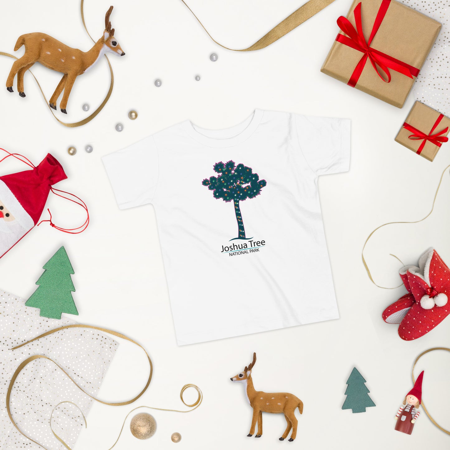 Joshua Tree Holiday Theme Toddler Short Sleeve Tee