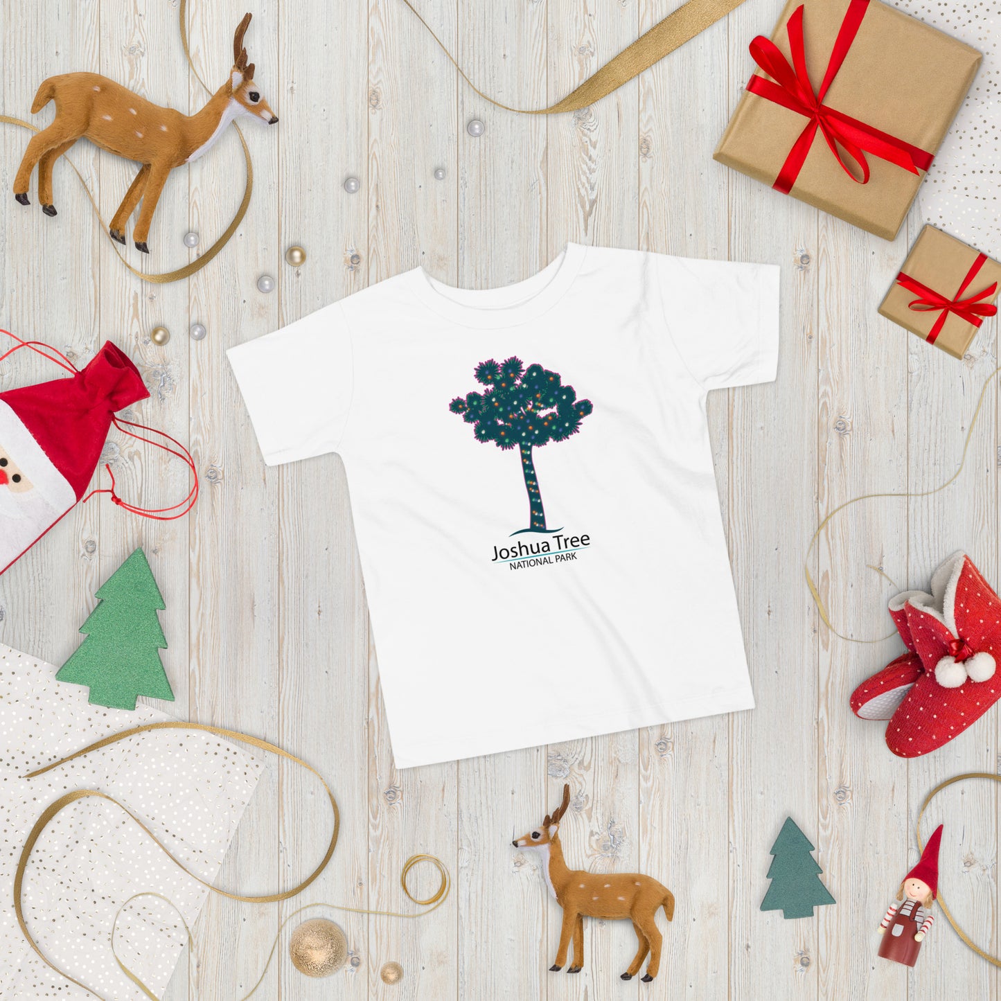 Joshua Tree Holiday Theme Toddler Short Sleeve Tee