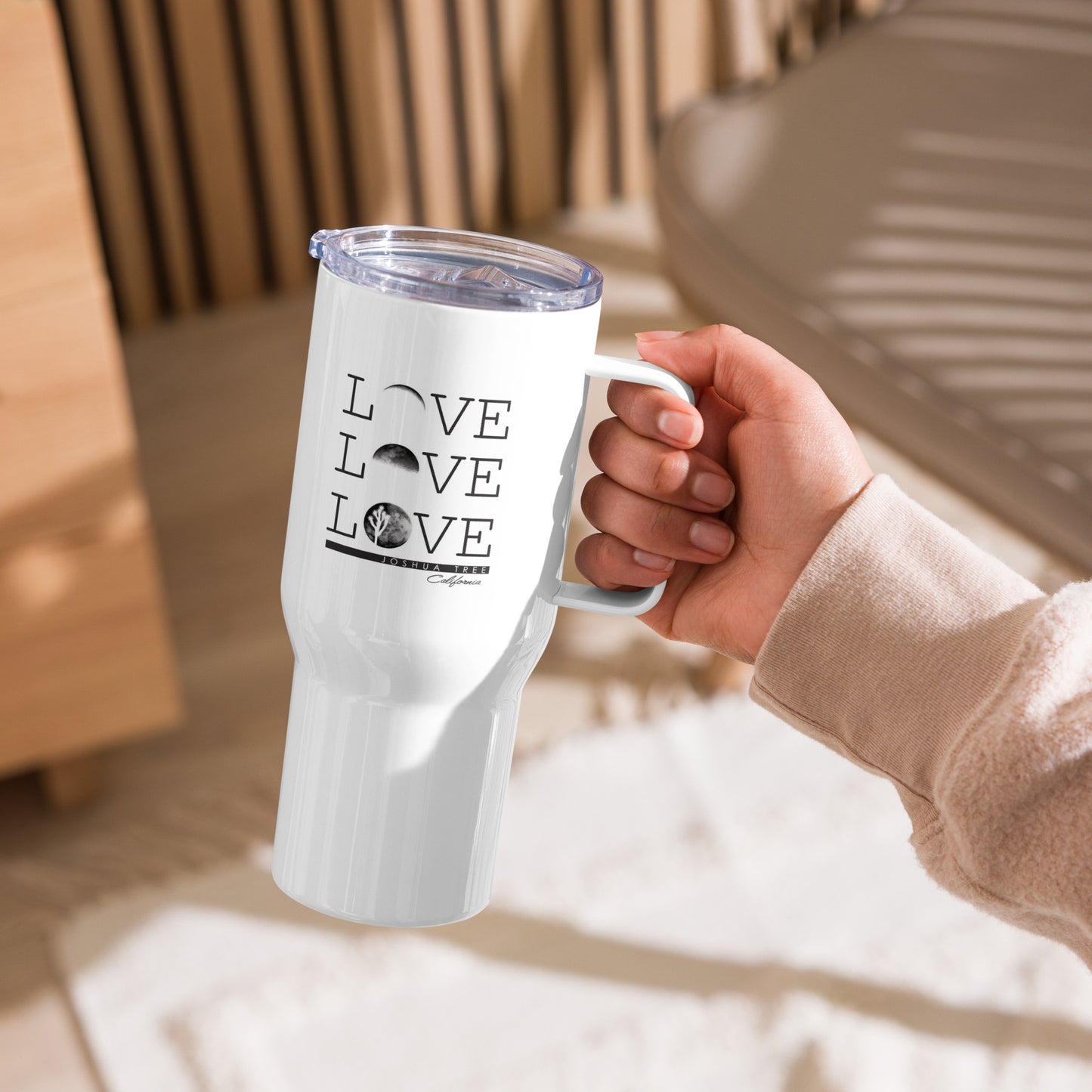 Joshua Tree LOVE Travel Mug with Handle